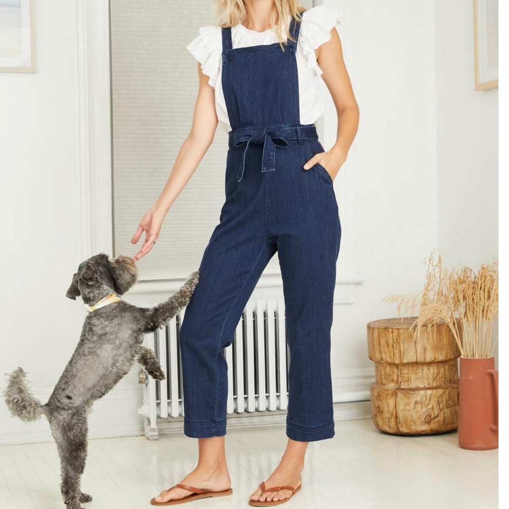 NWT universal thread tie front overalls